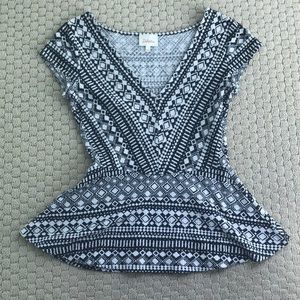 Anthropologie peplum top